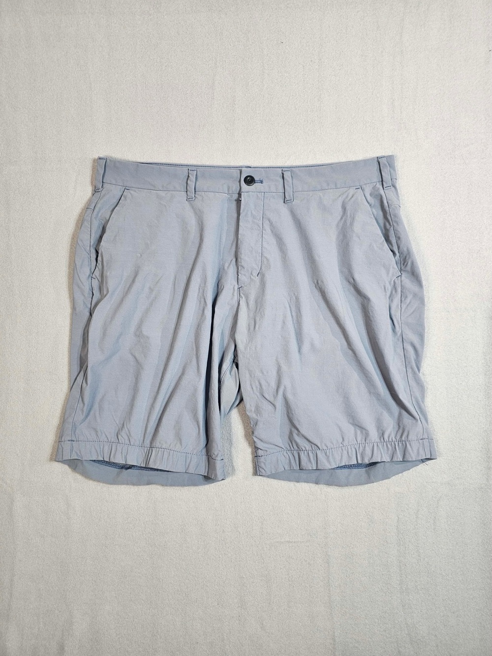 #205 Express Men’s Stretch Chino Shorts Size 36 Light Blue